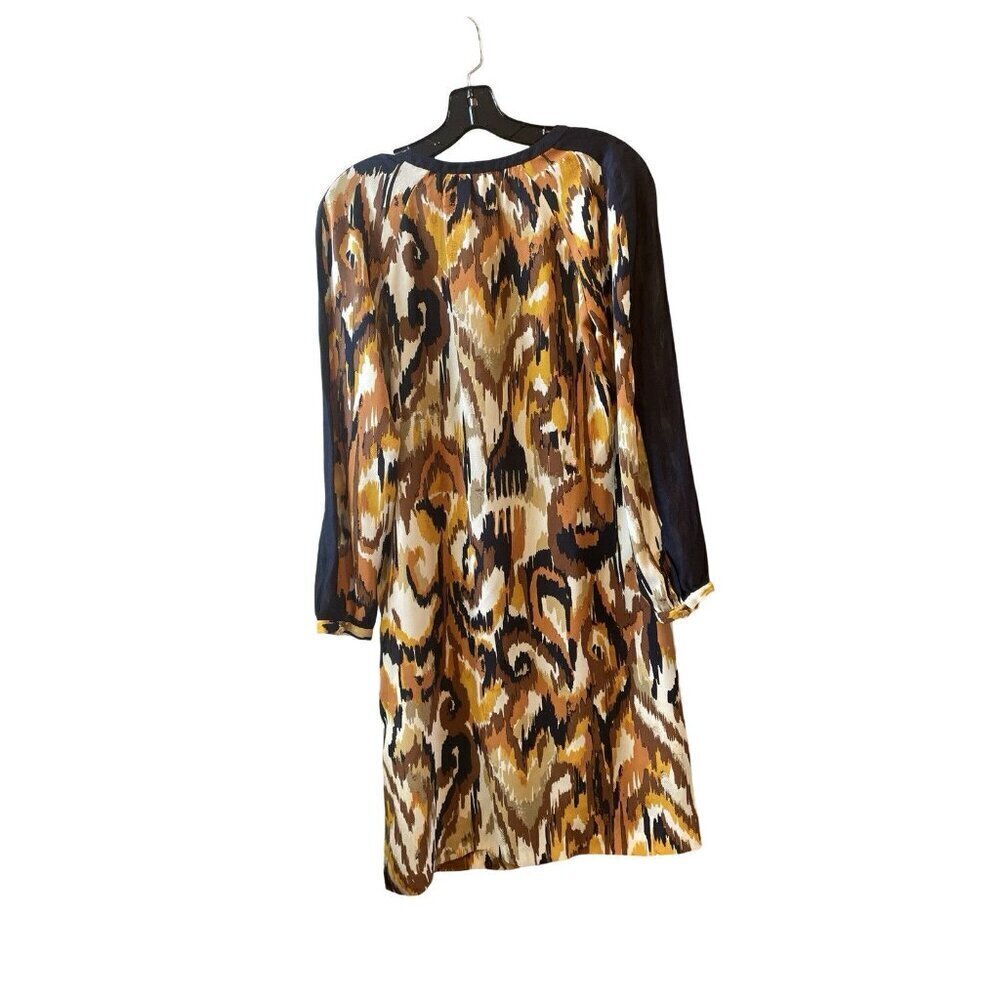 NWT Tory Burch Silk Orange Brown Sheath Meyer dress size 8 - Picture 2 of 7